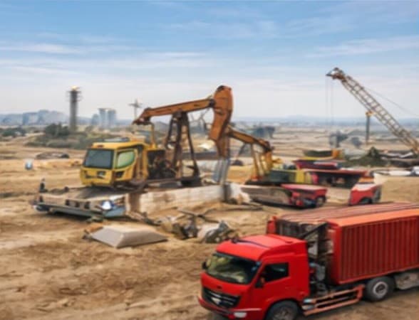 Oilfield surface works